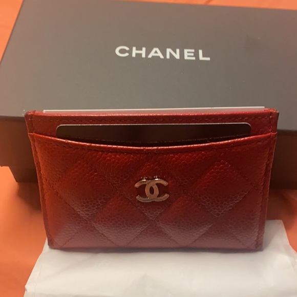 Red Leather Card Holder - Picture 7 of 7